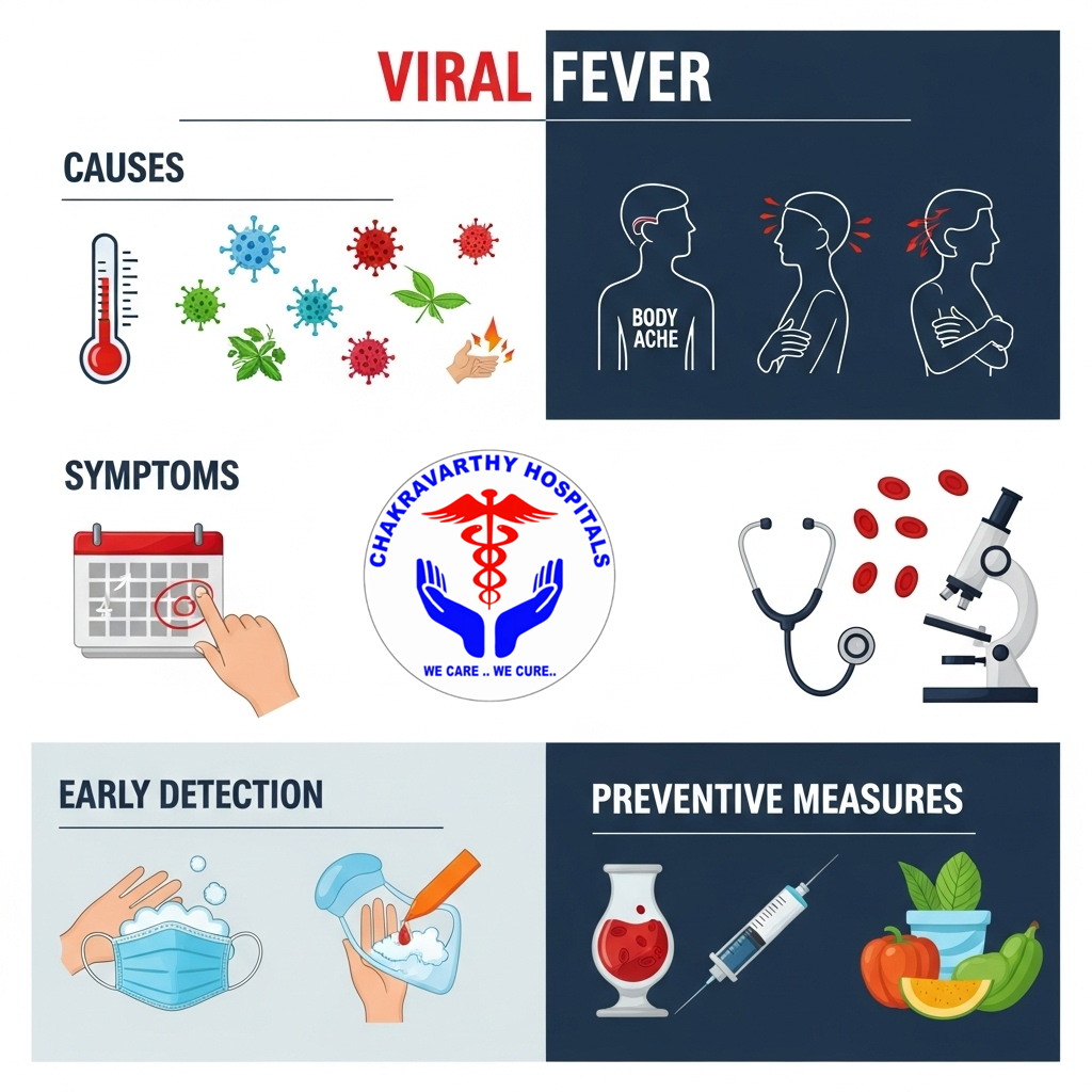 Understanding Viral Fever: Symptoms, Causes, and Early Detection at Chakravarthy Hospitals