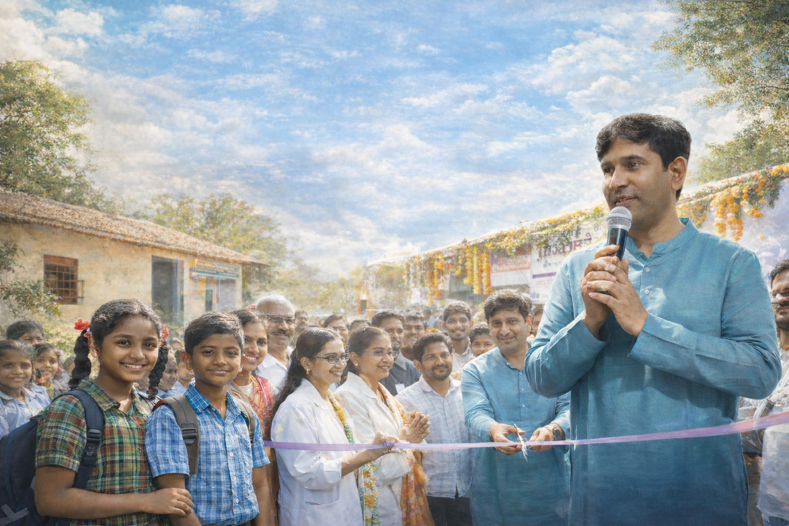 గిరిజన గ్రామాల్లో విద్యాభివృద్ధి కోసం పాఠశాలలను ఏర్పాటు చేశారు.