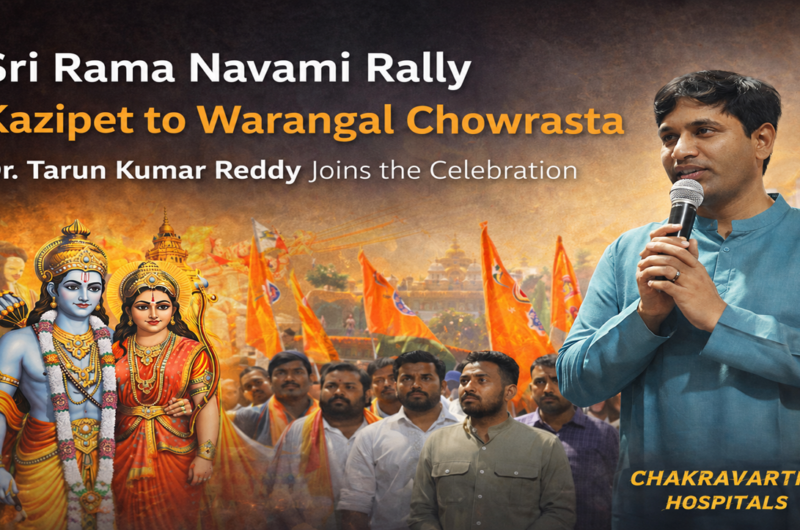 Sri Rama Navami Rally from Kazipet to Warangal Chowrasta: A Grand Celebration of Unity and Devotion