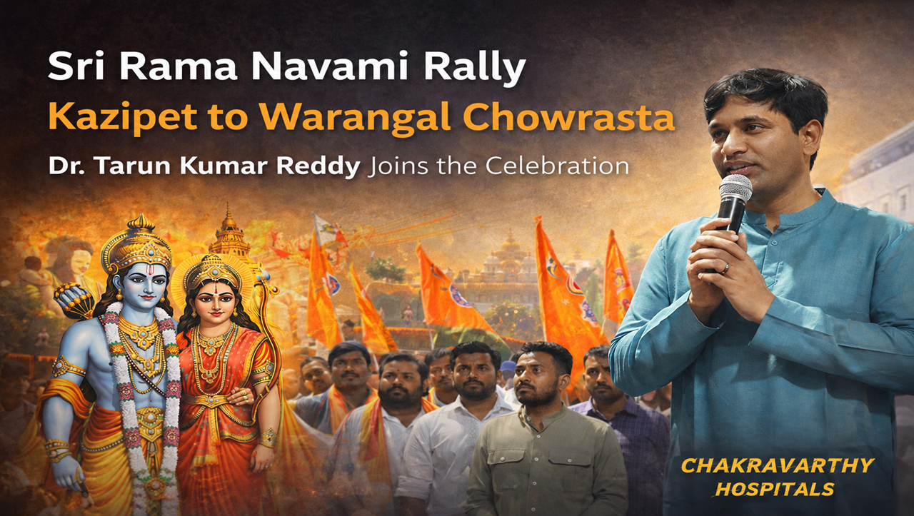 Sri Rama Navami Rally from Kazipet to Warangal Chowrasta: A Grand Celebration of Unity and Devotion